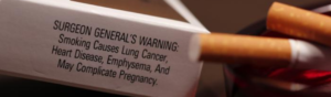 cigarette pack warning label