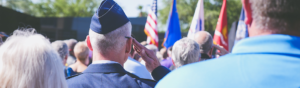 veterans saluting the flag